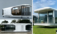 Capsule spatiale modulaire préfabriquée en acier sur mesure, super grande, insonorisée, pour usage bureautique ou hôtelier