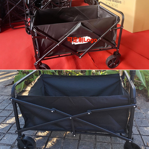 Carrito Plegable Multifuncional Ahorrador de Espacio, Capacidad de 120L, Abertura Trasera, Expandible, para Compras <span class=keywords><strong>y</strong></span> Camping, Ligero <span class=keywords><strong>y</strong></span> Portátil - Product Image 4