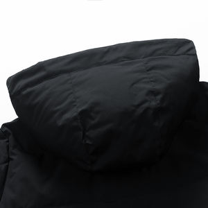 แจ็กเก็ตผู้ชายยาวปานกลาง, แจ็คเก็ตลำลองกันลมมีฮู้ดเรียบง่ายซิปปิดผ้าใบเสื้อโค้ทที่ทันสมัยขนาดกลาง - Product Image 5