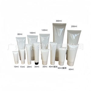 หลอดบรรจุภัณฑ์เครื่องสำอางสีขาวชนิดนิ่ม ขนาด 10 มล. 15 มล. 20 มล. 30 มล. 40 มล. 60 มล. 80 มล. 100 มล. สำหรับบรรจุภัณฑ์โฟมล้างหน้า ครีม โลชั่น - Product Image 2