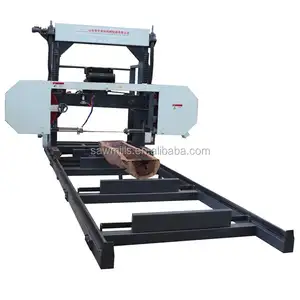 Portable Sawmill Horizontal Forest Tree Branches Wood Cutting Log Bandsaw For Woodworking