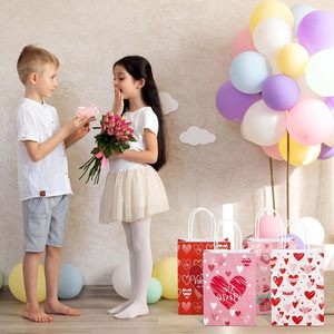 Bolsas de Regalo de Papel para el Día de San Valentín, Envoltura de Papel con Asa, Bolsa de Regalo para el Día de San Valentín, Recuerdos para Fiestas, para Envolver Compras - Product Image 6