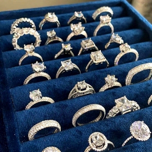 Anillo แหวนเงิน925 silver925/กำไล/สร้อยคอ/ต่างหู joyeria anillos Piedras semipreciosas Y Plata 925 - Product Image 1