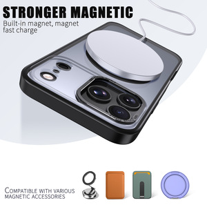 Étui magnétique transparent mat en PC pour <span class=keywords><strong>iPhone</strong></span> 18 <span class=keywords><strong>Pro</strong></span> <span class=keywords><strong>Max</strong></span>, protection antichute en acrylique - Product Image 2