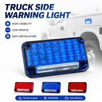 Feux de signalisation latéraux pour camion Senken LTE2335 à LED bleus haute luminosité, clignotants, avec fixation par boulons.