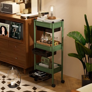 <b>Small</b> Trolley Storage Rack 5 Layers Movable Multi Functional For <b>Kitchen</b> Bedroom Space Saving - Product Image 2