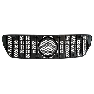 Mercedes-Benz <b>Modified</b> Grille ML163 Black And Silver ABS <b>Plastic</b> Bumper Fitment 1998-2004 - Product Image 3