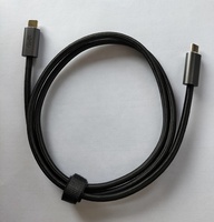 Kabel Data pengisian daya USB 3.2 Gen 2 20Gbps, kabel Data pengisian daya USB C ke USB C 100W 20Gbps