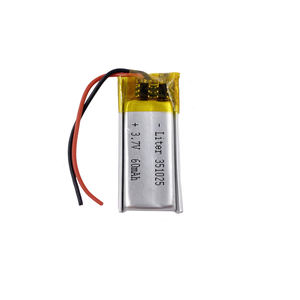 351025 3.7v 60mah ליתיום פולימר הסוללה lipo נטענת סוללה - Product Image 2