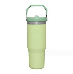 Gobelet isotherme à double paroi avec poignée latérale, tasse à vide en acier inoxydable de 20 oz pour voiture, bureau et extérieur - Product Image 4