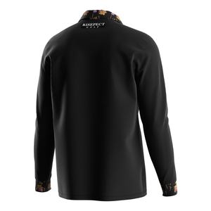 Camiseta de rendimiento sublimada de fábrica para hombre, polo de manga larga con cremallera, camisa asimétrica blanca para mujer con cuello alto - Product Image 2