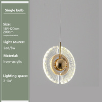 Lampe Lustre LED Acrylique Moderne de Luxe en Or Créative Soucoupe Volante Déco Suspension Maison Hôtel Restaurant Villa Application