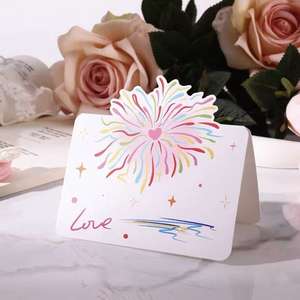 Biglietto di Ringraziamento <span class=keywords><strong>Inglese</strong></span> <span class=keywords><strong>Rosa</strong></span> Sagomato, Stampa Offset su Carta Artistica 9x11cm, con Stampa a Caldo per Confezioni Regalo - Product Image 3