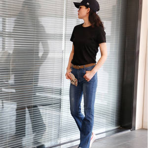 <span class=keywords><strong>T</strong></span>-<span class=keywords><strong>Shirt</strong></span> in <span class=keywords><strong>cotone</strong></span> 100% di alta qualità da <span class=keywords><strong>donna</strong></span> classica <span class=keywords><strong>Basic</strong></span> a maniche corte - Product Image 4