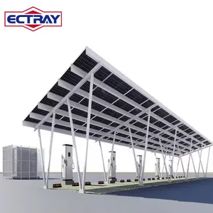 Solar Aluminum Structure Carport Solar Mounting Rack Solar Pv Carport Mounting Brackets Structure Oem
