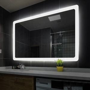 Backlit cảm biến thông minh cảm ứng gương trang trí treo tường gương phòng tắm với LED ánh sáng tắm gương ấm hơn chống sương mù - Product Image 3