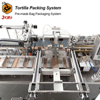Ligne d'emballage de tortilla entièrement automatique pour 10 20 pièces Machine d'emballage de sacs de tortilla de maïs Taco Burrito Tortilla Machine d'emballage