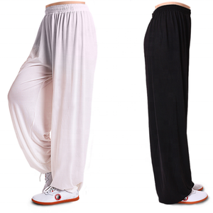 काले मार्शल आर्ट ताई ची यूनिटी कपड़े वुशु पैंट चीनी पारंपरिक बर्फ पैंट कुंग फू वर्दी - Product Image 4