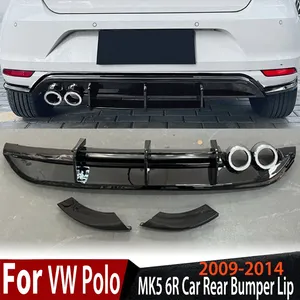 สำหรับ Polo MK5 6R ปี 2009 2010 2011 2012 2013 2014 ชุดแต่งสปอยเลอร์กันชนหลังรถยนต์ ดิฟฟิวเซอร์ ชุดแต่งภายนอก - Product Image 1