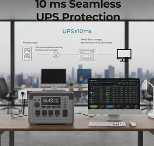 Estación de Energía Portátil P1000 PLUS de 1800W LiFePO4 1024Wh, Generador Solar para Respaldo Doméstico, Camping y RV - Product Image 6