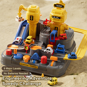 LEZA BABY Nouveau produit phare : Circuit de course d'aventure pour enfants avec voitures de sauvetage et de course - Product Image 2