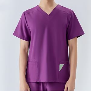 Uniforme Médico Elegante y Antiarrugas en Oferta, Conjunto de Blusa y Pantalones para Trabajo Hospitalario - Product Image 2