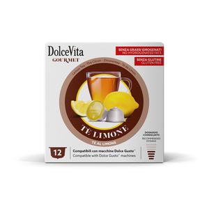 Dolce Vita 12 Capsule di Tè al Limone Compatibili con Dolce Gusto [0,16/g Capsule] Accessorio per Bevande - Product Image 1