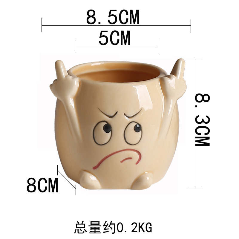 Expresión de enfado marrón