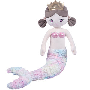 <span class=keywords><strong>Muñeca</strong></span> de felpa de <span class=keywords><strong>sirena</strong></span> kawaii para niños, muñeco de felpa suave de princesa con cola de arcoíris esponjosa, regalo, muestra gratis - Product Image 1
