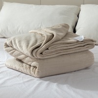 Vente en gros de couvertures de voyage de luxe en coton cellulaire