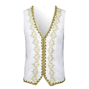 Gilet <span class=keywords><strong>Baroque</strong></span> Élégant pour <span class=keywords><strong>Homme</strong></span>, Veste Médiévale de Cosplay, Gilet Prince Victorien Bavarois, Halloween, Polyester, Scène et Théâtre - Product Image 3