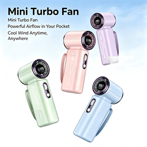 Offre Spéciale : Mini Ventilateur Portable Vert en Plastique, Cinq Mini Ventilateurs Rafraîchisseurs, Boîte Ondulée, Mini Ventilateur de Refroidissement d'Air - Product Image 4