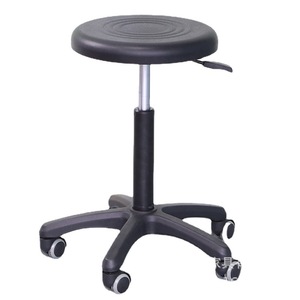 Taburete Redondo Pinyin con Asiento de PU, Estructura de Acero, Altura Ajustable, Silla Médica Antiestática para Uso Hospitalario - Product Image 3