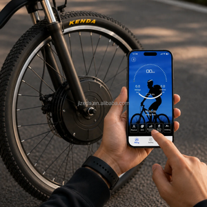 Batería de 10.4Ah 36V para bicicleta eléctrica, motor de rueda delantera de 26/27.5/29 pulgadas, <span class=keywords><strong>kit</strong></span> de rueda DIY <span class=keywords><strong>iMortor</strong></span> 4.0 antirrobo de 5 modos - Product Image 5
