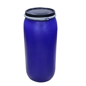 reusable 125L Custom color plastic barrel with lid suppliers of plastic water drums