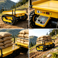 Châssis à chenilles en caoutchouc de 500 kg pour le transport, châssis de robot à chenilles en caoutchouc