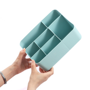 Organizer per scrivania per scuola Foska colore verde chiaro/<span class=keywords><strong>rosa</strong></span> materiale Non tossico porta penne cancelleria con 7 scomparti - Product Image 5