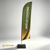 Drapeau publicitaire extérieur de qualité commerciale Triton Heavy Duty Blade Flag