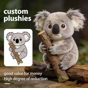 Peluche de Koala Llorón Personalizado con Diseño Relajante Temático del Bosque, Pelaje Gris Suave, Perfecto para Coleccionistas, un Abrazo de Gran Valor - Product Image 1