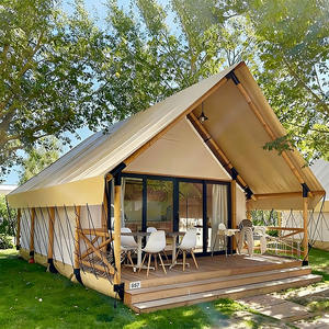 Tente d'hôtel <span class=keywords><strong>nomade</strong></span> en bois de luxe avec conservation de la chaleur et chauffage, tailles 4x6m/5x7m/5x9m pour les stations balnéaires et le camping - Product Image 5