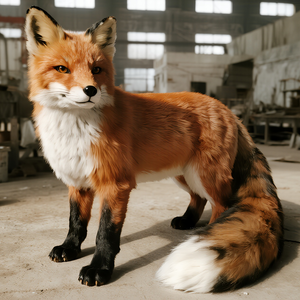 Modèle de renard animatronique réaliste en résine personnalisé, alimenté par moteur, pour la production cinématographique en intérieur/extérieur, les centres commerciaux, les écoles, les jardins, la décoration naturelle - Product Image 2