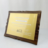 Certificat personnalisé de plaque en bois de cristal MH-NJ0130 de récompenses de plaque en bois de conception personnalisée