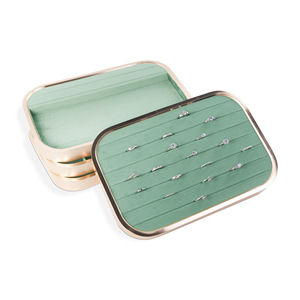 Manufacturer Multi-compartment Jewelry Display Tray Bracelets Bangles Pendants <b>Rings</b> Organizer for Boutique Counter Display - Product Image 5