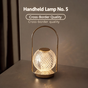 Lampe d'ambiance portable en métal rétro YONGZE, lampe de chevet simple et créative pour chambre à coucher, lampe de table avec charge USB, veilleuse - Product Image 3