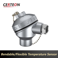 WRNK-131-1 PT100 RTD Temperature Sensor K Type Armored Thermocouple 500-1500mm Precision Probe