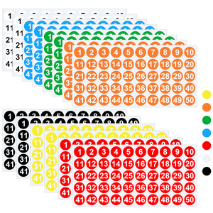 Bán buôn kỹ thuật số nối tiếp số không thấm nước Vinyl chết cắt dán PVC nhãn dán nhãn dính Vinyl Sticker - Product Image 3