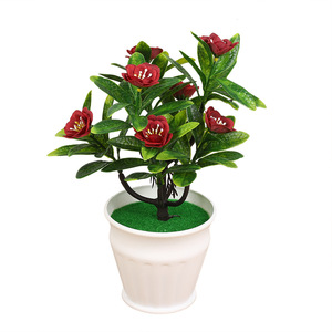 Plantas Artificiales en Maceta Temu de 20x25cm, Flor de Begonia Realista, Decoración para el Hogar, Accesorios de Fotografía - Product Image 5