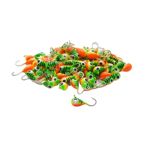 Bán buôn Tungsten Ice Jig đầu, Câu cá trên băng, thả Ice Jig với một lỗ gắn trong kho - Product Image 1