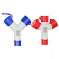 Connecteur Industriel Étanche HFE en Laiton IP44, Type Y, Non-Explosion-Prevenant, Prise Un-En-Trois 3/4/5 Broches 16A/32A, Ensemble