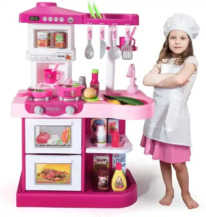 Factory wholesale girls pretend preschool toys kitchen play set kids supermarket pretend play for toddlers 3-5 kids toys